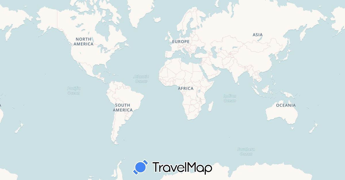 TravelMap itinerary: driving in Micronesia (Oceania)